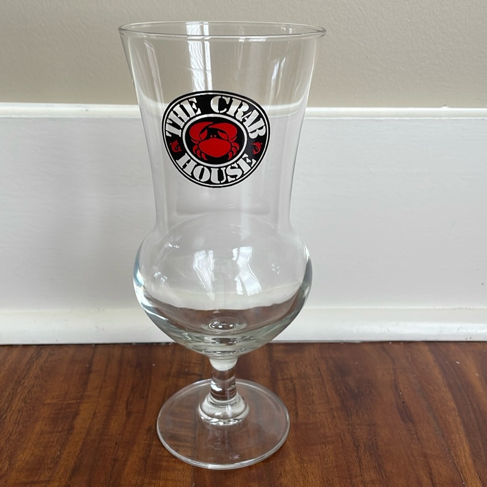 🖤The Crab House Hurricane Drinking Glass